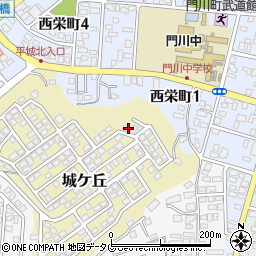 宮崎県東臼杵郡門川町城ケ丘3周辺の地図