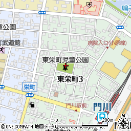 東栄町街区公園周辺の地図