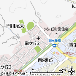 宮崎県東臼杵郡門川町栄ケ丘2丁目24周辺の地図