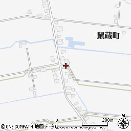 熊本県八代市鼠蔵町周辺の地図