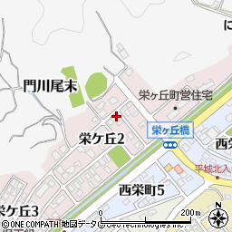 宮崎県東臼杵郡門川町栄ケ丘2丁目23周辺の地図