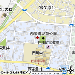 西栄町公民館周辺の地図
