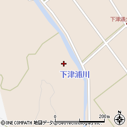 下津浦川周辺の地図