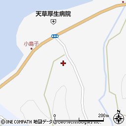 熊本県天草市有明町小島子1395周辺の地図
