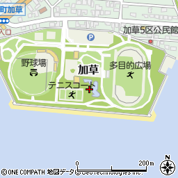 門川海浜総合公園プール周辺の地図