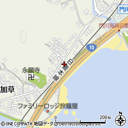 宮崎県東臼杵郡門川町加草2275周辺の地図