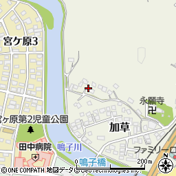 宮崎県東臼杵郡門川町加草2458周辺の地図