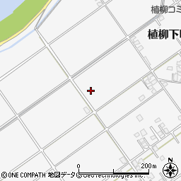 〒866-0083 熊本県八代市植柳下町の地図