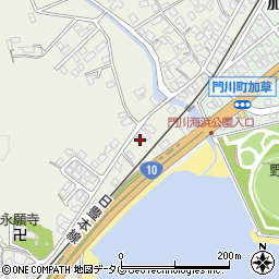 宮崎県東臼杵郡門川町加草2268周辺の地図