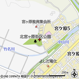 北宮ヶ原街区公園周辺の地図