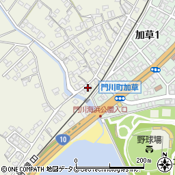 宮崎県東臼杵郡門川町加草1446周辺の地図