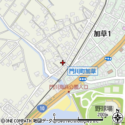 宮崎県東臼杵郡門川町加草1449周辺の地図