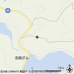 志岐ダム周辺の地図