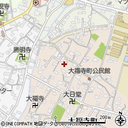 熊本県八代市大福寺町周辺の地図