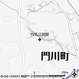 竹名公民館周辺の地図