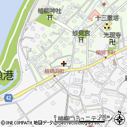 熊本県八代市植柳元町5411-1周辺の地図