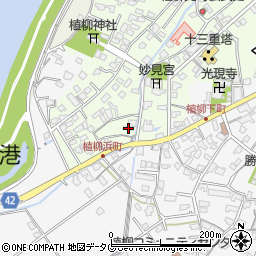 熊本県八代市植柳元町5410-1周辺の地図