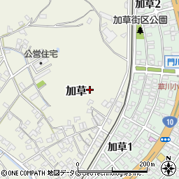 宮崎県東臼杵郡門川町加草1569周辺の地図