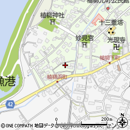 熊本県八代市植柳元町5438周辺の地図