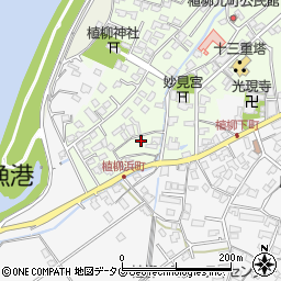 熊本県八代市植柳元町5438周辺の地図