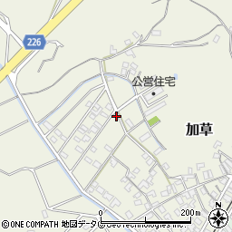 宮崎県東臼杵郡門川町加草1657周辺の地図