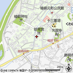 熊本県八代市植柳元町5558周辺の地図