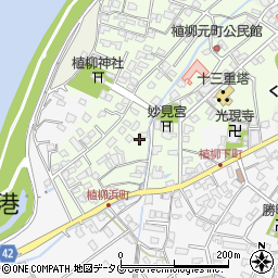 熊本県八代市植柳元町5453周辺の地図