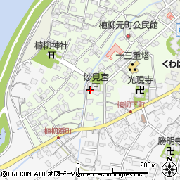 熊本県八代市植柳元町5557周辺の地図