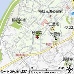 妙見宮周辺の地図