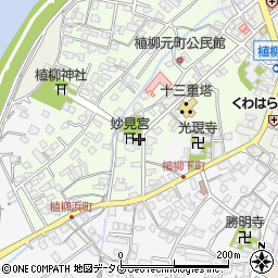 熊本県八代市植柳元町5555周辺の地図