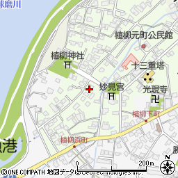 熊本県八代市植柳元町5460周辺の地図