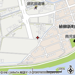 熊本県八代市葭牟田町204-2駐車場周辺の地図