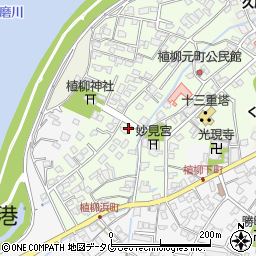 熊本県八代市植柳元町5463-2周辺の地図