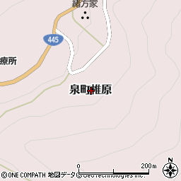 熊本県八代市泉町椎原周辺の地図