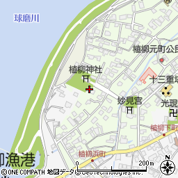 熊本県八代市植柳元町5343周辺の地図