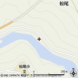 宮崎県東臼杵郡椎葉村松尾周辺の地図