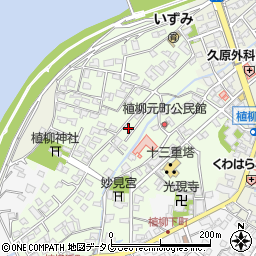 熊本県八代市植柳元町5487周辺の地図