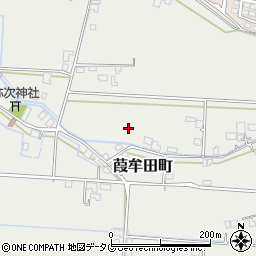 熊本県八代市葭牟田町周辺の地図