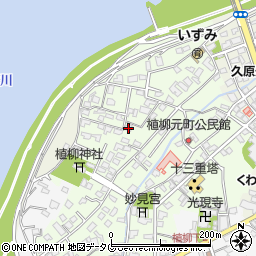 熊本県八代市植柳元町5190-1周辺の地図