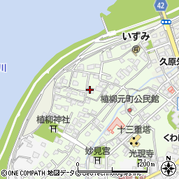 熊本県八代市植柳元町5176周辺の地図