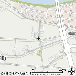 熊本県八代市葭牟田町107周辺の地図