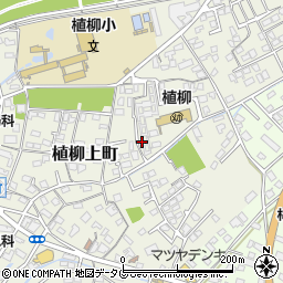 熊本県八代市植柳上町周辺の地図