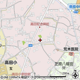 熊本県八代市豊原中町周辺の地図