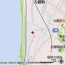 熊本県八代市古麓町834-1周辺の地図