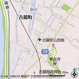 熊本県八代市古麓町376-17周辺の地図