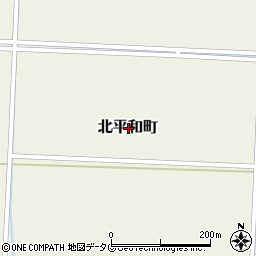 熊本県八代市北平和町周辺の地図