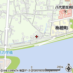 熊本県八代市古城町1588周辺の地図