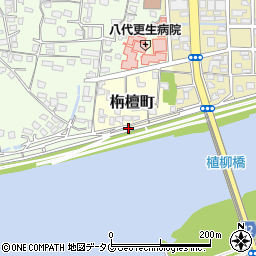熊本県八代市栴檀町周辺の地図
