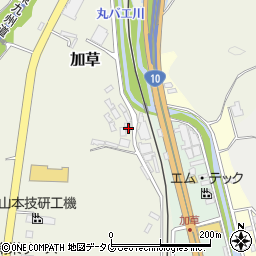 宮崎県東臼杵郡門川町加草521周辺の地図