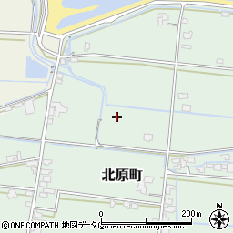 熊本県八代市北原町周辺の地図